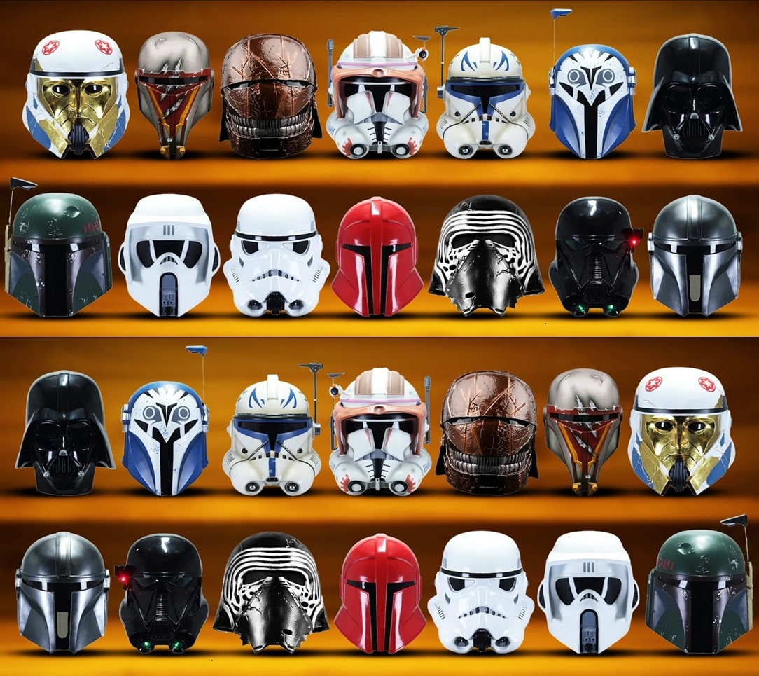 alt="Lancering Star Wars helmen bij KenJo Sabers - realistische replica’s van Darth Vader, Mandalorian, Kylo Ren en meer